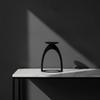 Candle Holder with Arched Frame Matte Black Pillar Sculptural Decor for Living Room,