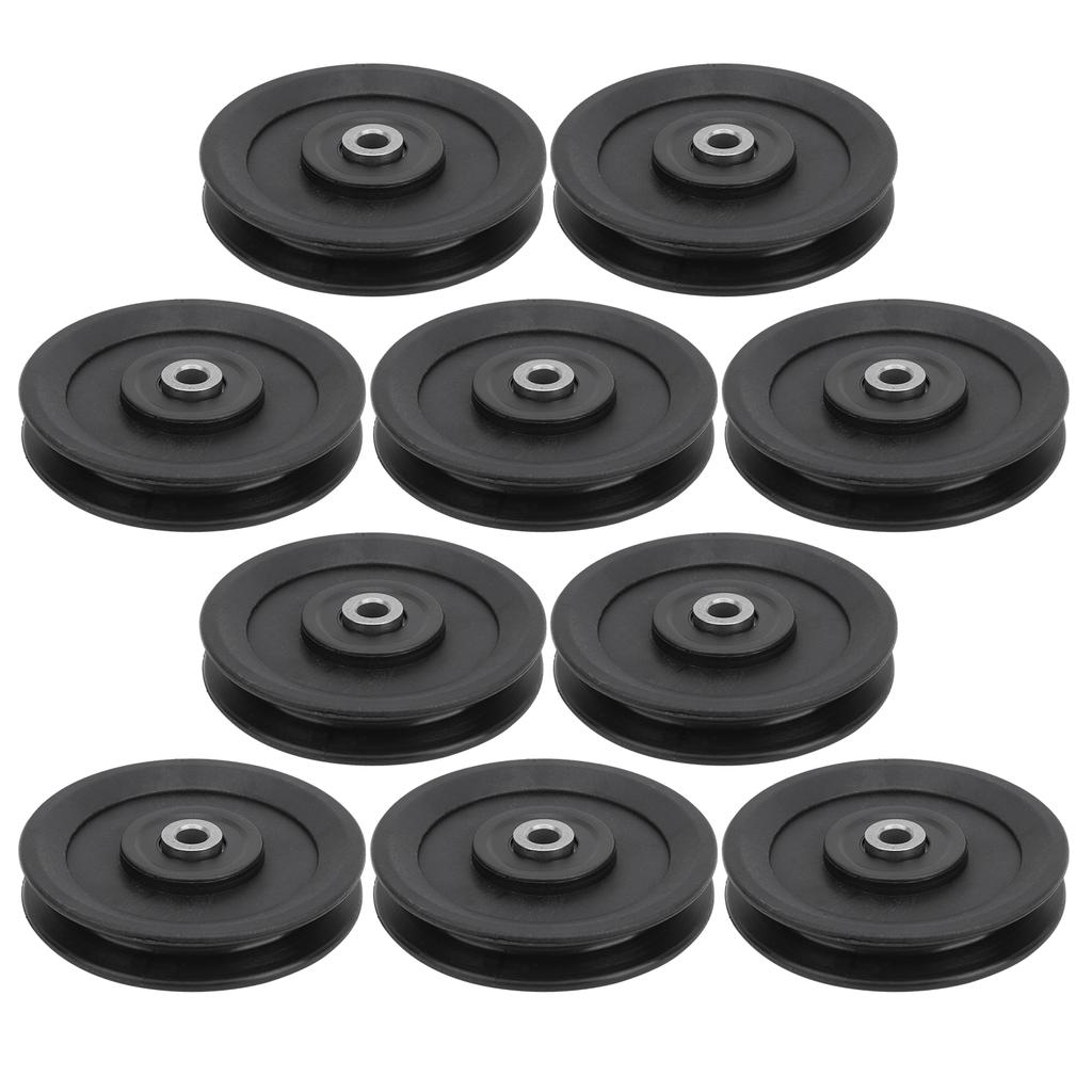 10ks 115mm Nylonová Fitness Kladka s Ložiskem Domácí Posilovací Příslušenství Cvičení Silový Tréninkový Doplněk