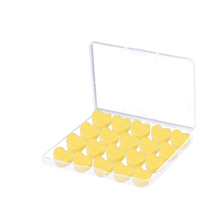 Heart-Shaped Silicone Earplugs Set - 20 Pieces, Noise-Reducing, Perfect for Swimming and Sleep
