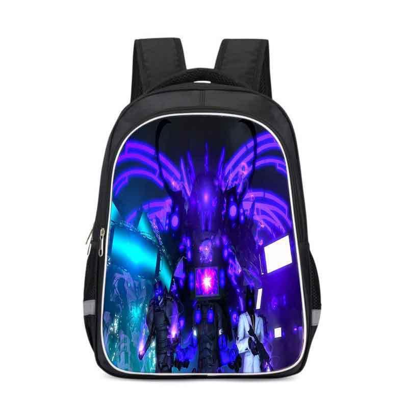 Kids School Backpack Boys Girls - Lightweight Ergonomic Design With Reflective Safety Stripes Oxford Fabric Cartoon Print