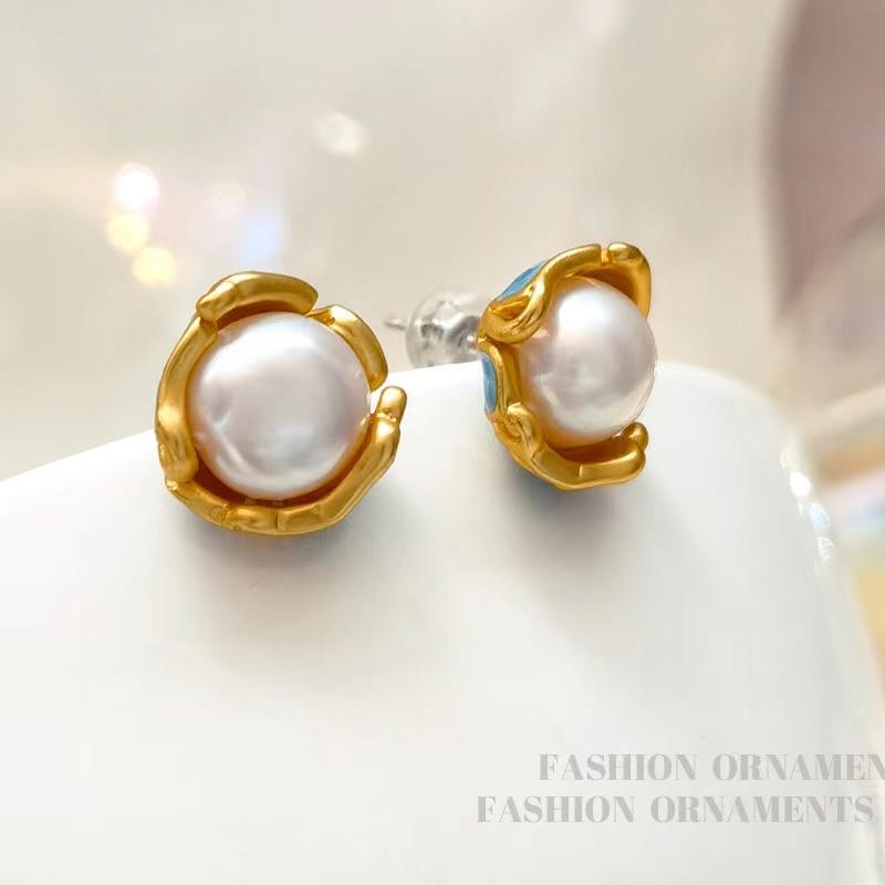 

Элегантные модные серьги с жемчугом, серьги из натурального пресноводного жемчуга, ювелирные изделия с жемчугом для женщин, свадебный подарок
