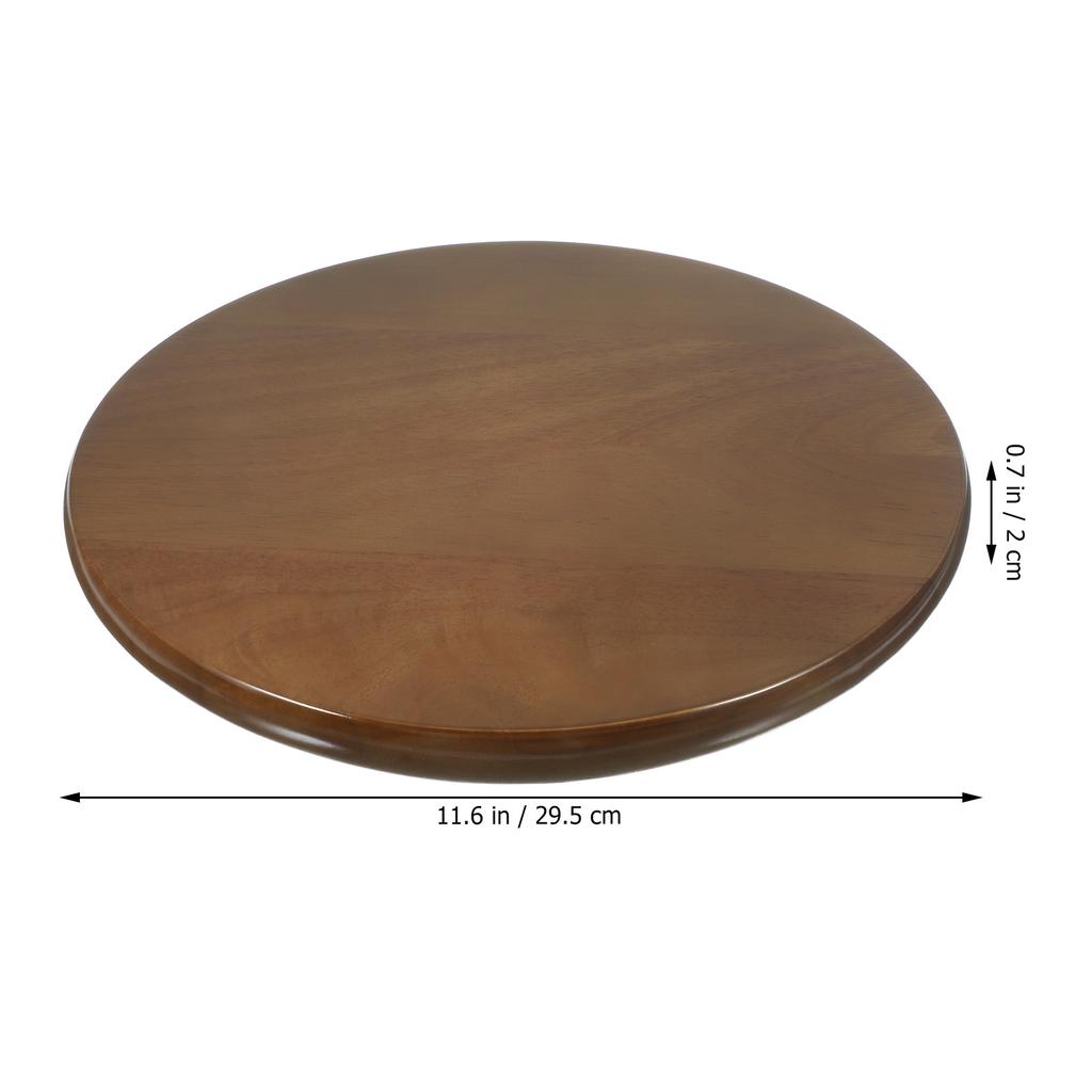 Sturdy Wooden Round Stool Seat Replacement for DIY Bar Chair Repair Home Kitchen Dining Room Use Smooth Natural Wood Surface