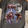 Three Cerberus Moon Shirt, Vintage Greek Mythology Galaxy Tee, Celestial Hellhound Art, Aesthetic 90s Monster Graphic Top, Mythic Dog Gift