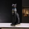 Figura de gatito del Antiguo Egipto de 9.25" Estatua de la Diosa Gato Egipcia Bastet Figuras Coleccionables Escultura de Bastet Adorno Decoración del Hogar