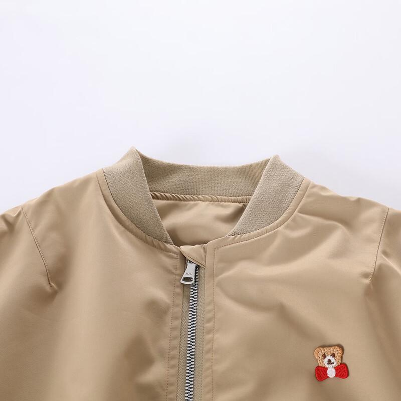 Montagut Girls' Pleated Sleeve Short Baseball Jacket