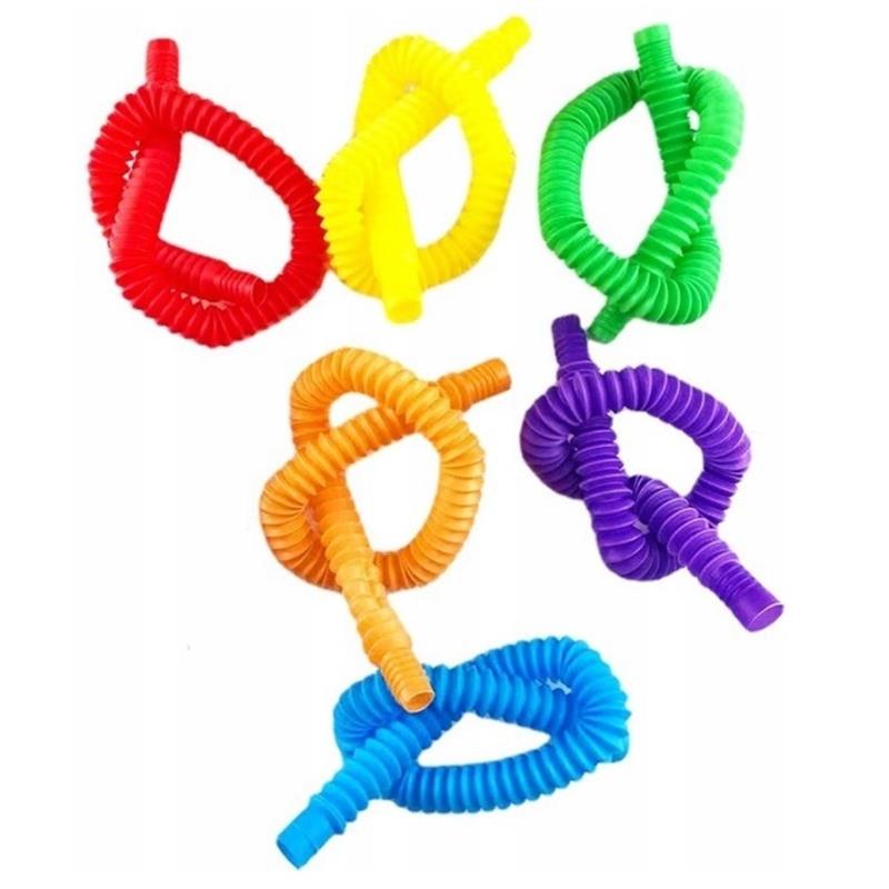 Pop Tubes Sensory Tubes Squishy Anti-Stress Thick XXL Toy 6 pcs