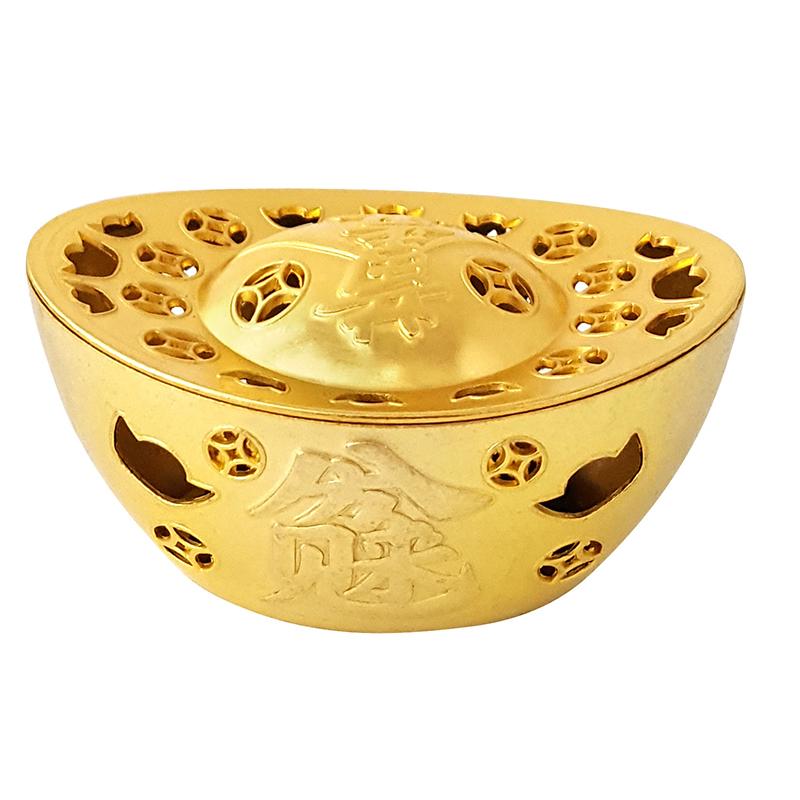 New New Alloy Incense Burner Hollow Out Four Legged Stick Holder Mini Sandalwood Censer Home Decoration