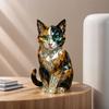 Creative Fake Crystal Animal Sculptures Mini Collectible Art Clear Statue Resin Animal Artwork Sculpture for Home & Office