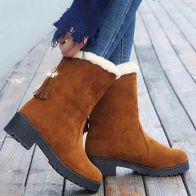 Woman Boots Mid Calf Boots Women Shoe Boot Female Winter Warm Shoes Platform Snow Shoe  New Fashion