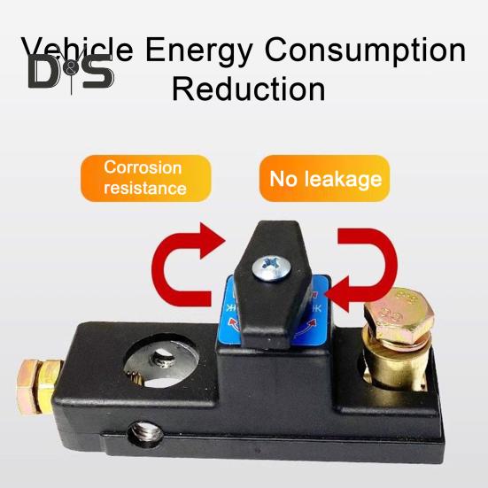 1/2/3Pcs Battery Disconnect Switch Pure Copper Heavy Duty Battery Shut Off Switch High Current Master Battery Power Cut Isolator Kill Switch Quick