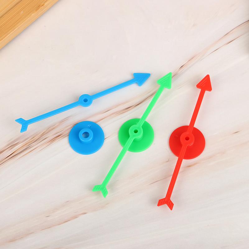 6 stk 10 cm Plast Roterende Pilpeker DIY Brettspill Barnas Leketøystilbehør DIY-tilbehør