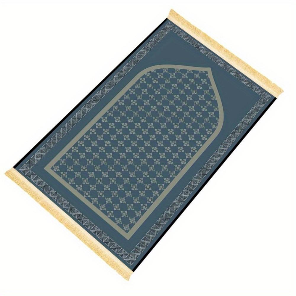 Multi-Style Geometric Islamic Prayer Rug Polyester Portable Muslim Salah Mat Ramadan  Gift Arch Home Decor Prayer Carpet