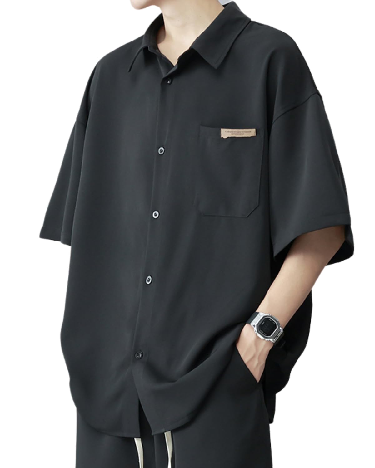 

Мужская футболка с коротким рукавом, летняя, половинная, большая, свободная, ледяная, оверсайз, однотонная, XL [foveitaa], Одежда, Рукав, Размеры, Посадка, Шелк, Прохладная, Прохладная, Дышащая,