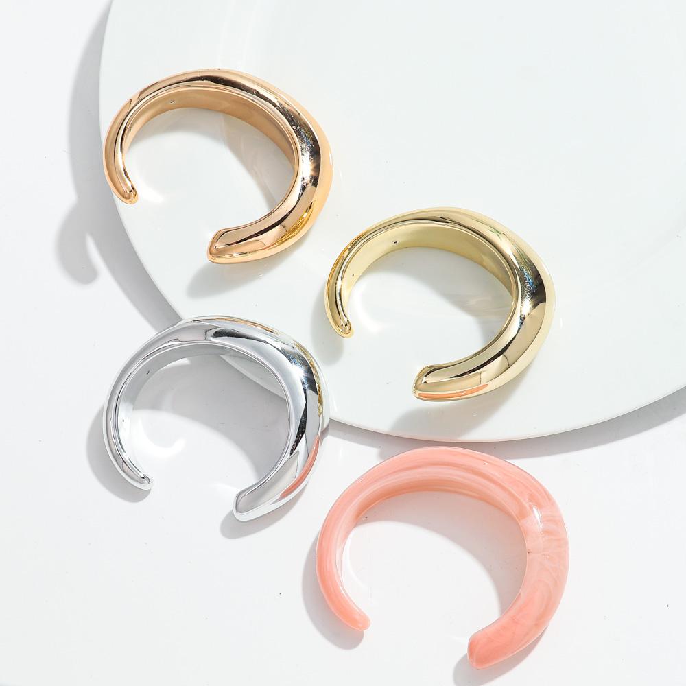 Bracciali Boho in Acrilico Geometrici a Bracciale Aperto per Donna, Braccialetti da Mano Chunky Colorati Misti Retro, Gioielli Impilabili, Regali di Compleanno