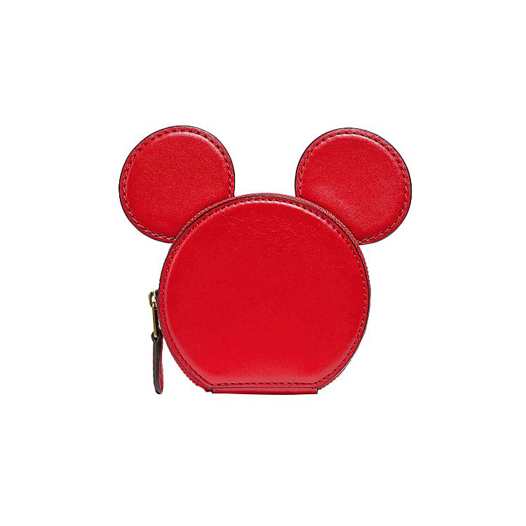 

New COACH Disney/Disney, Collaboration Cow Leather Wallet Women s Red C1181-B4RHM 11.9*2.0*14.0CM