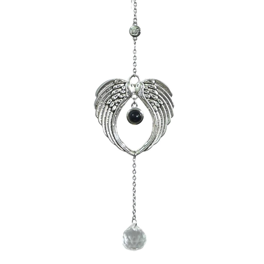 10mm Heart-Shaped Wings Pendant: Projects 'I Love You' in 100 Languages - Perfect for Thanksgiving or Christmas Gifts.