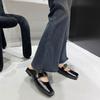 [Youshilai] Square Head Temperament Mary Jane Shoes Women's Spring 2025 New Retro Fashion Outer Wear One Pedal