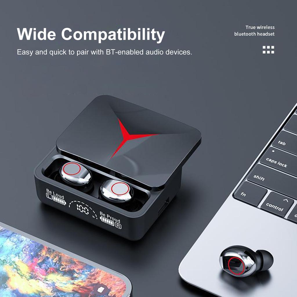 M90 True Wireless Headphones BT 5.3 Sport Headset Touch Control Music Earphones In-ear Mini Earbuds