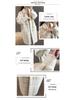 Korean Style Plaid Mid-Length Knit Jacket - Loose Fit, Long Sleeve, Autumn/Winter Women's Fashion.