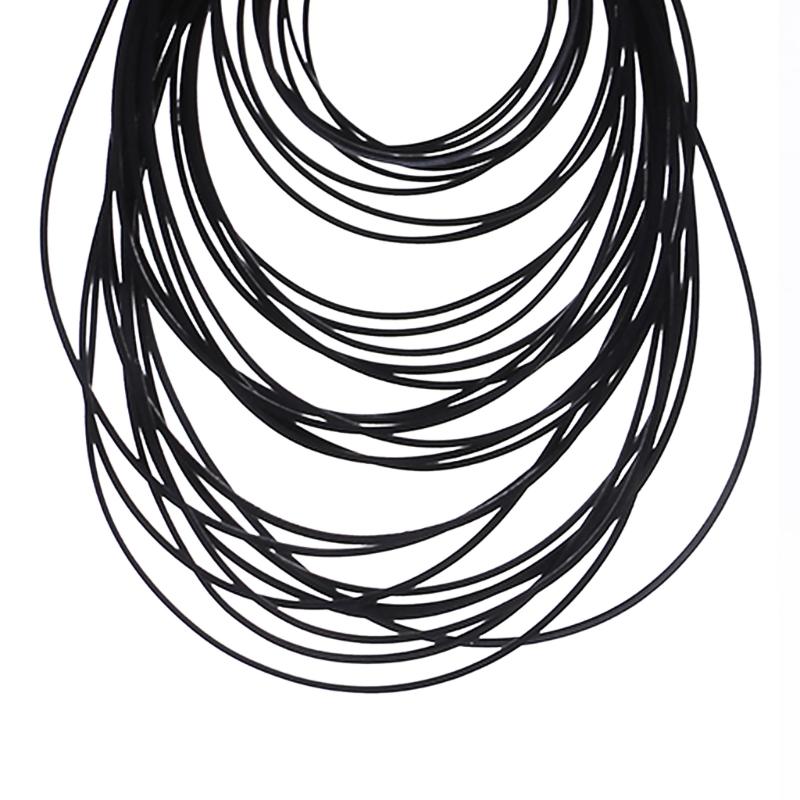 Set of 50/100pcs Assorted Belts for Cassette Players Record Players Quality Rubber Belts 0.7x0.7mm Easy Installation