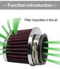 2pcs 55mm Red Motorcycle Scooter Air Filter High Flow Air Pods Cleaner Universal