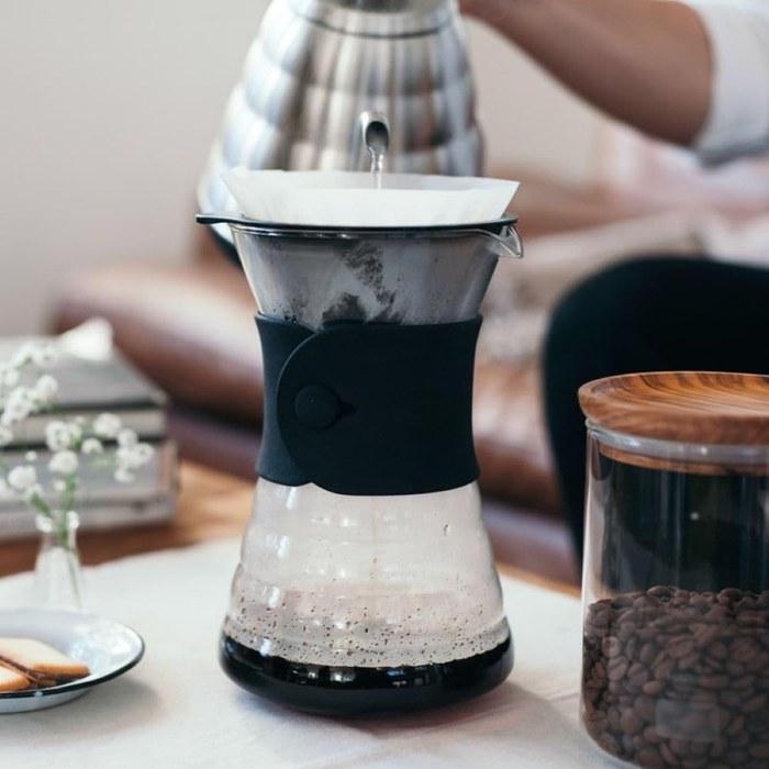 Hario V60 Decanter 700ml Black (1-4 Cups) with Band VDD-02B 0.7L