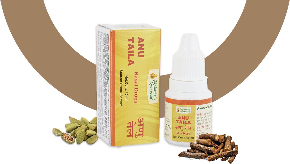 

УПАКОВКА ПО 5 X Махаріші Аюрведа АНУ ТАЙЛА 10 МЛ