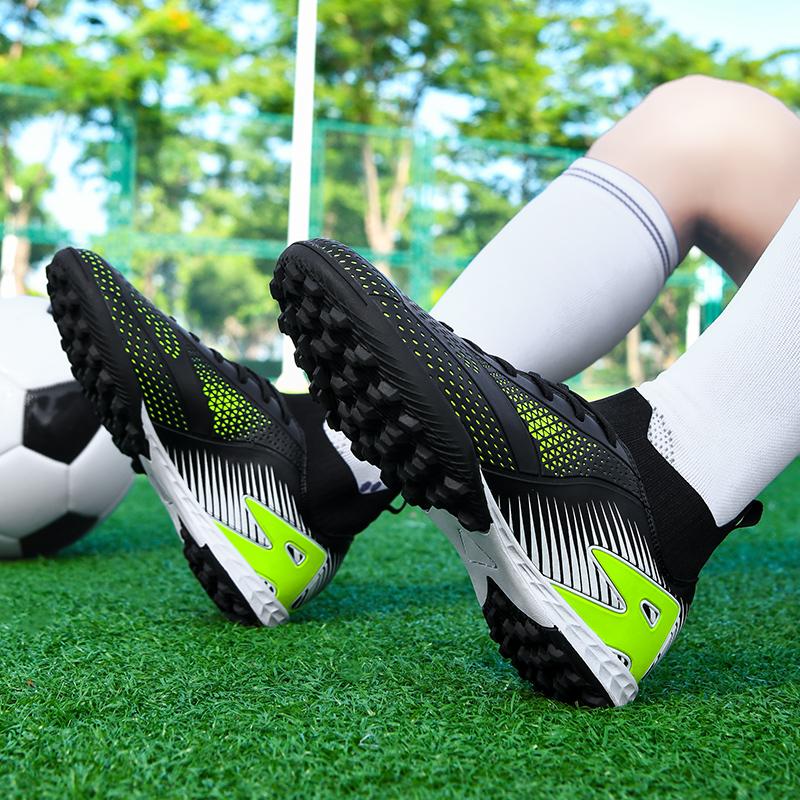 Men's/Women's Football Boots Rubber Soft Sole Short Nails Artificial Turf Youth Kids Football Shoes