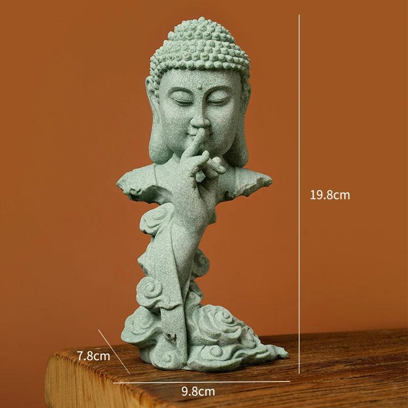 

1pc Buddha Decoration, Zen Arts And Crafts Home Decoration, Fish Tank Aquarium Scenery Chinese Tea Pet Living Room Decoration