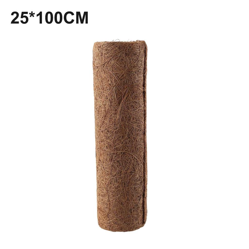 20/25x100CM Coconut Palm Mat Cuttable Floor Liner Sheet Sheet Non-slip Mat Door Mat Coir Mat Coconut Roll Fiber Palm Carpet