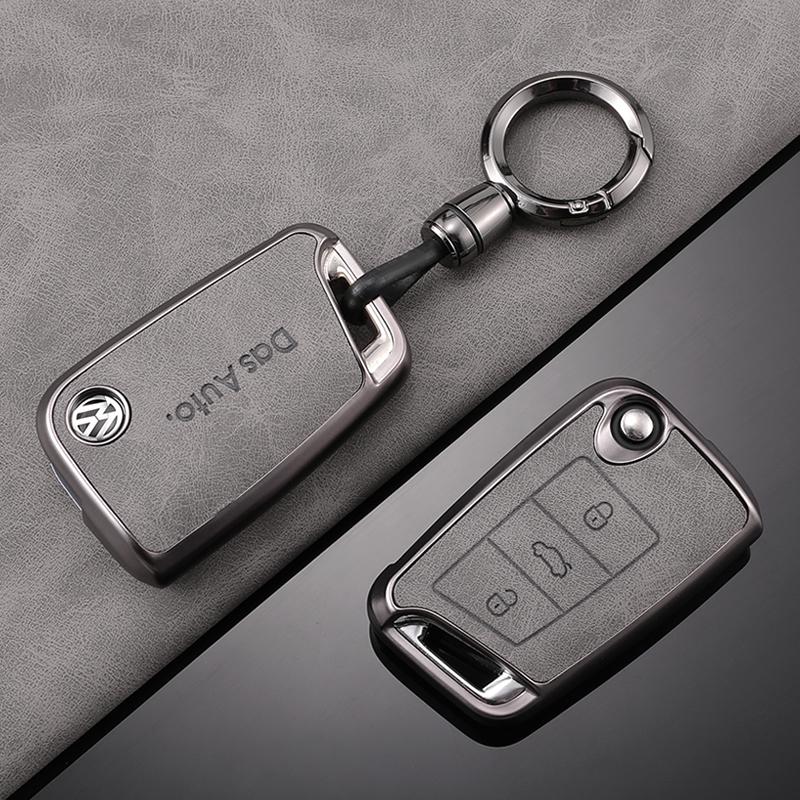 TPU Leather Car Remote Key Case Fob Cover Holder Shell For Volkswagen VW Polo Golf 7 MK7 Tiguan Passat Jetta E-golf AccessoriesBR2