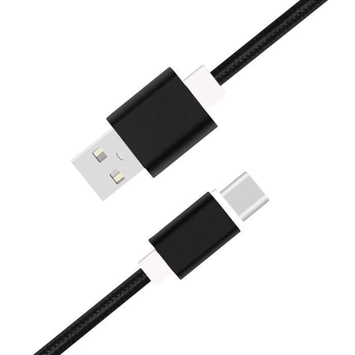 Câble Type C pour Samsung Galaxy A42 5G Câble USB Tressé Nylon 1,3 Mètre Câble Charge-Synchro Rapide-Transfert de données Type C -