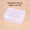 Transparent Clamshell Plastic Storage Box, Stackable Storage Box, Suitable For Office, Bathroom, Kitchen, Household Utility Box