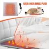 Auto Foldable Electric Heating Cushion 5V USB Heating Pad Warmer Winter Car Seat Heater Film Cover For Neck Shoulder Back Warm