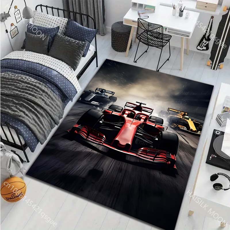 

Racing Enthusiast Carpet Top Racing Pattern Rug for Living Room Bedroom Sofa Home Decor Non-slip Floor Mat Play Rug Great Gifts 40x60cm (16x24in)