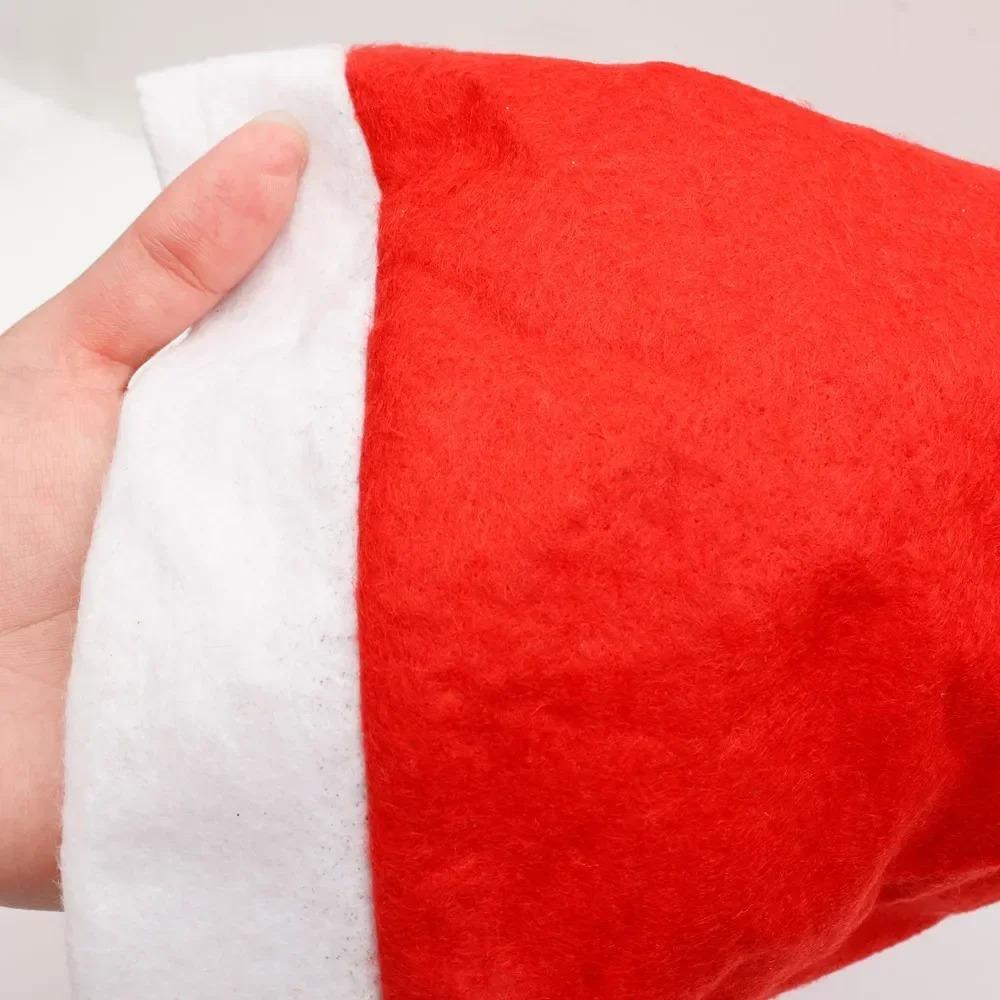 Adults Kids Christmas Hats Non-woven Fabric Santa Claus Xmas Hats Cap Merry Christmas New Year Party Festival Decoration Gifts
