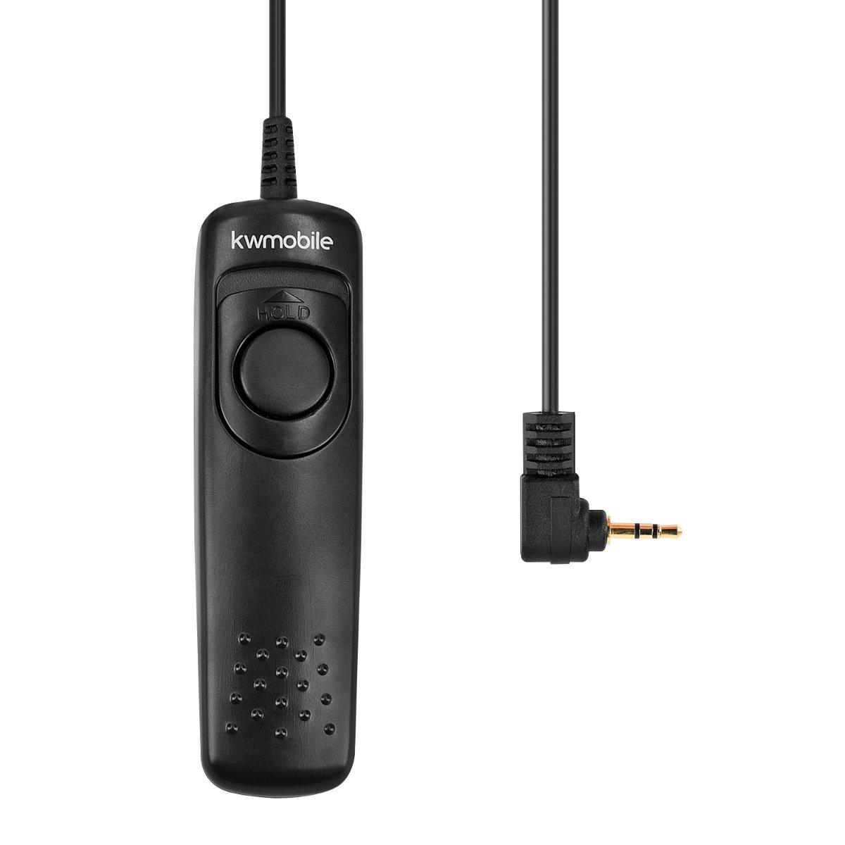 

kwmobile Remote Shutter for DSLR Cameras Replacement Wired Remote Shutter Release Switch for DSLR Cameras Cable Shutter - RS60-E3 - - чорний