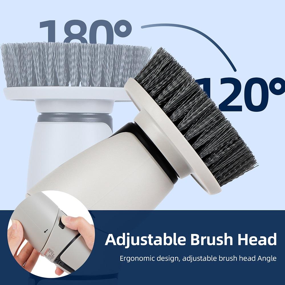 10-IN-1Multifunctional Cleaning Brush Electric Spin Scrubber Rotating Floor Windows Brush Cleaner For Bathroom Kitchen Toilet