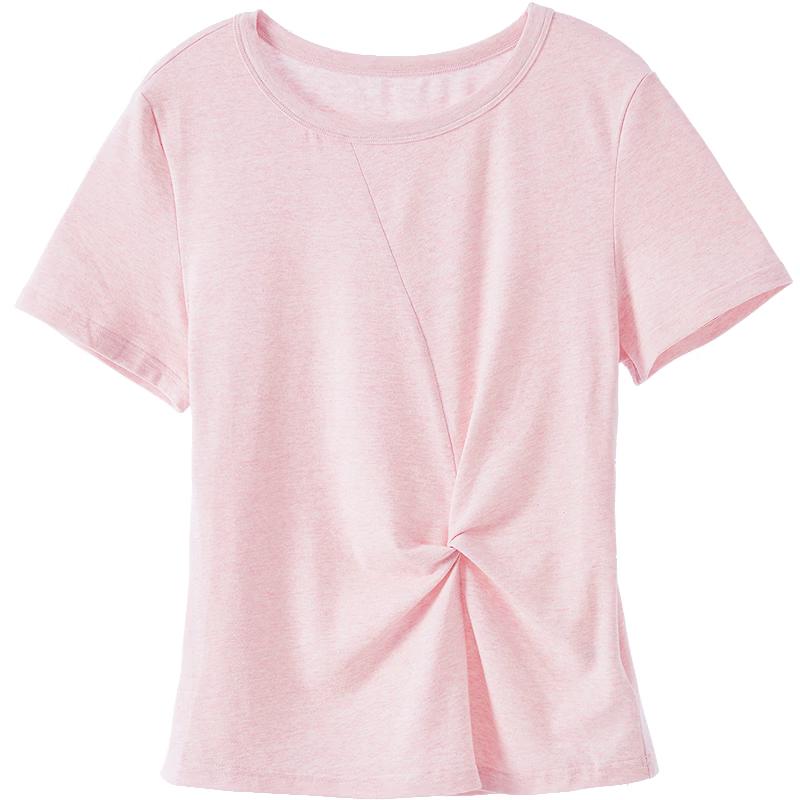 Betu Women s Twisted Slim Fit Short Sleeve T-shirt M