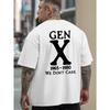 European Sizes Trendy Summer Outdoor Sports T-Shirts for Generation X, Featuring Casual Large Sizes, Stylish Prints for Men