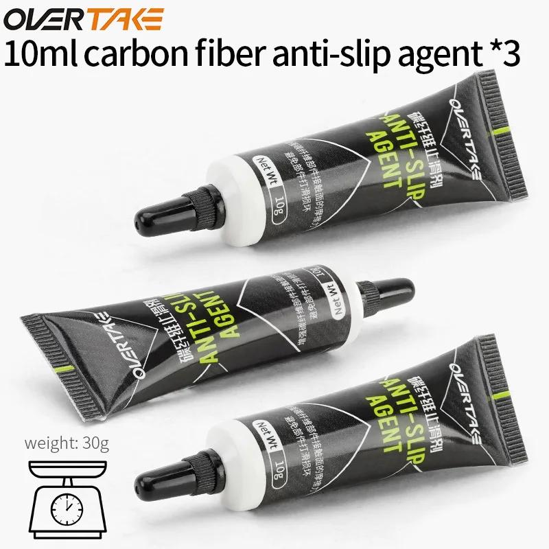 

OVERTAKE Carbon Fiber Anti Slip Agent 10ml Non-slip Bicycle Grease for MTB Shimano Bike Seatpost Handlebar Stem Anti-slip Lube 3 pcs 30ml