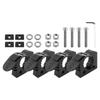 Shovel Holder 4PCS Quick Release Clamp For Truck Kit, For MOLLE Panel Anti-Slip Teeth, 1-1/5" To 1-1/2" Shovel Mount