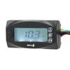 4 In 1 Motorcycle Thermometer Engine Oil Temp Voltage Time LCD Digital Display  12V  