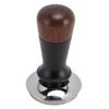 Kaffee Tamper Federbelastet Edelstahl Walnuss Kaffeepresswerkzeug für Kaffeezubereitung 58mm /