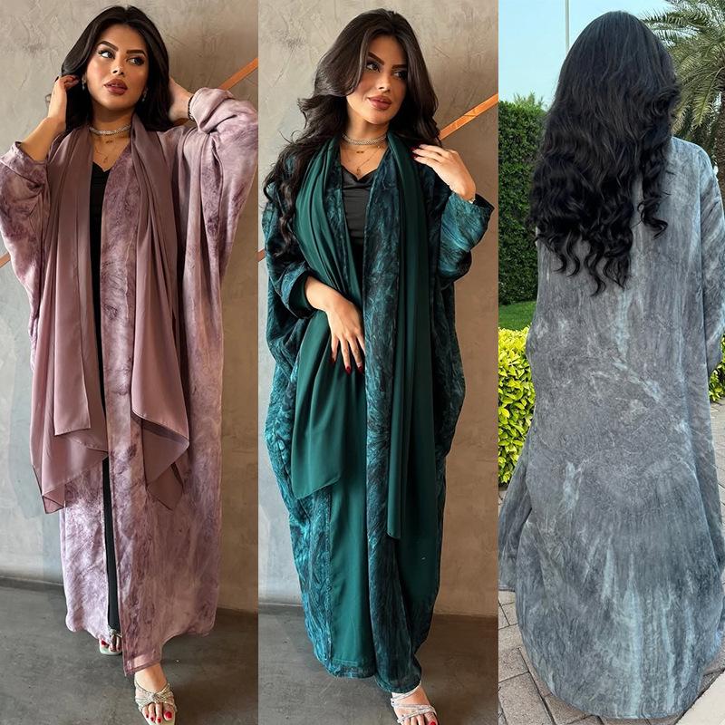 MQ200 Bescheidener Cardigan Abaya Modetrend mit Hijab - Damenbekleidung aus dem Nahen Osten