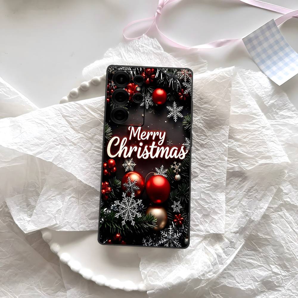 

Merry Christmas Phone Case For Samsung S 24 Fe 25 Ultra Plus 20 Lite 21 30 22 23 24 22 Ultra 5G Fundas Samsung S21 fe