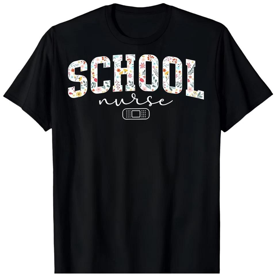 SCHOOL Nurse Appreciation BLACK T-Shirt 1799