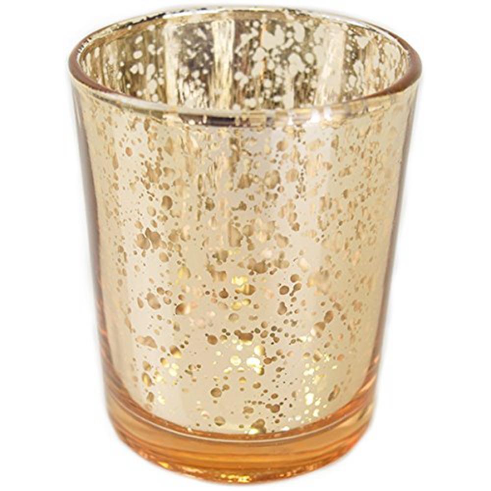 Mercury Glass Votive Tealight Candle Holders Handmade by GOLDENWELL for Weddings Parties and Home Decor