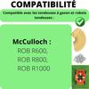Lame de rechange pour robot tondeuse McCulloch ROB R600/ROB R800/ROB R1000 [Lot de 45] Phonillico®