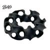 Aquarium Landscape Accessories 3D Printed Hideout Cave, Wavy Hollow Ring Fish Shrimp Shelter, Shelter Breeding Hiding Hole Decor, Tank Ornament